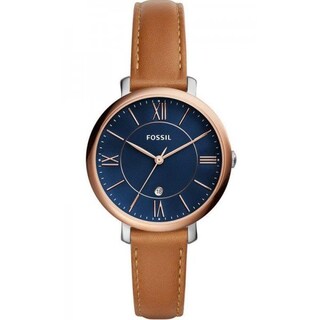Foto 1 | Foto 1 | Reloj Fossil Mujer Jacqueline Es4274 Caja Redonda 36mm Diámetro Acero Inoxidable Cierre Hebilla Movimiento Cuarzo Dial Azul