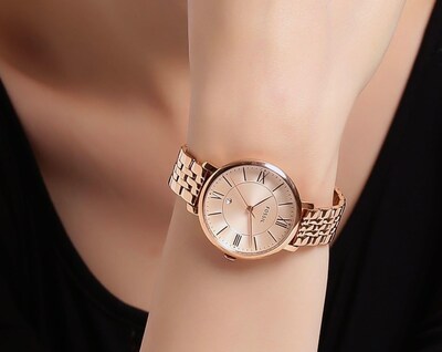 Foto 8 | Foto 8 | Reloj Fossil Mujer Jacqueline Es3435 Caja Redonda 36mm Diámetro Acero Inoxidable Cierre Desplegable Movimiento Cuarzo