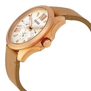 Foto 1 | Foto 1 | Reloj Fossil Mujer Cecile Am4532 Caja Redonda 40mm Diámetro Acero Inoxidable Cierre Hebilla Movimiento Cuarzo Dial Blanco