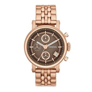 Foto 3 | Foto 3 | Reloj Fossil Mujer Boyfriend Es3494 Caja Redonda 38mm Diámetro Acero Inoxidable Cierre Desplegable Movimiento Cuarzo