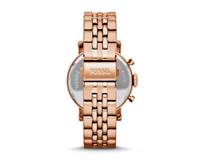 Foto 5 | Foto 5 | Reloj Fossil Mujer Boyfriend Es3494 Caja Redonda 38mm Diámetro Acero Inoxidable Cierre Desplegable Movimiento Cuarzo