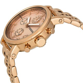 Foto 3 | Foto 3 | Reloj Fossil Mujer Classic Es3380 Caja Redonda 38mm Diámetro Acero Inoxidable Cierre Desplegable Movimiento Cuarzo Dial Rosa