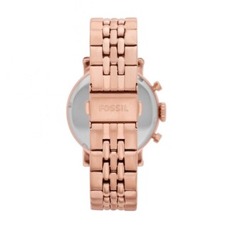 Foto 5 | Foto 5 | Reloj Fossil Mujer Classic Es3380 Caja Redonda 38mm Diámetro Acero Inoxidable Cierre Desplegable Movimiento Cuarzo Dial Rosa