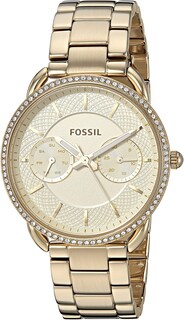 Foto 2 | Foto 2 | Reloj Fossil Mujer Tailor Es4263 Caja Redonda 35mm Diámetro Acero Inoxidable Cierre Desplegable Movimiento Cuarzo Dial Dorado