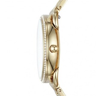 Foto 3 | Foto 3 | Reloj Fossil Mujer Tailor Es4263 Caja Redonda 35mm Diámetro Acero Inoxidable Cierre Desplegable Movimiento Cuarzo Dial Dorado