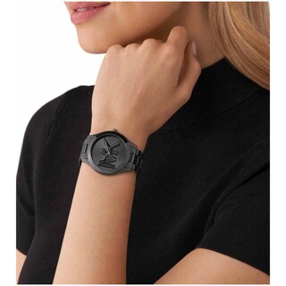 Foto 6 | Foto 6 | Reloj Michael Kors Mujer Slim Runway Mk4734 Caja Redonda 42mm Diámetro Acero Inoxidable Cierre Desplegable Movimiento Cuarzo