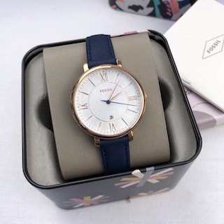 Foto 8 | Foto 8 | Reloj Fossil Mujer Jacqueline Es3843 Caja Redonda 36mm Diámetro Acero Inoxidable Cierre Hebilla Movimiento Cuarzo Dial Blanco