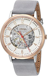 Foto 1 | Foto 1 | Reloj Fossil Mujer Grant Me3131 Caja Redonda 40mm Diámetro Acero Inoxidable Cierre Hebilla Movimiento Cuarzo Dial Blanco Cristal