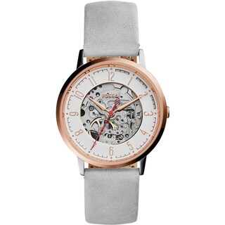 Foto 2 | Foto 2 | Reloj Fossil Mujer Grant Me3131 Caja Redonda 40mm Diámetro Acero Inoxidable Cierre Hebilla Movimiento Cuarzo Dial Blanco Cristal