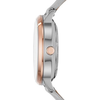 Foto 3 | Foto 3 | Reloj Fossil Mujer Grant Me3131 Caja Redonda 40mm Diámetro Acero Inoxidable Cierre Hebilla Movimiento Cuarzo Dial Blanco Cristal
