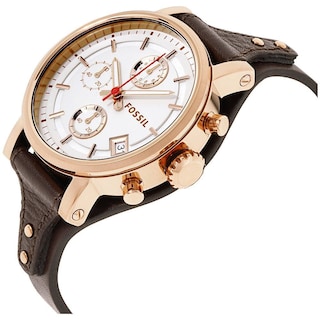Foto 6 | Foto 6 | Reloj Fossil Mujer Boyfriend Es3616 Caja Redonda 38mm Diámetro Acero Inoxidable Cierre Hebilla Movimiento Cuarzo Dial Blanco
