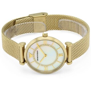 Foto 2 | Foto 2 | Reloj Emporio Armani Mujer Diamond Ar11321 Caja Redonda 33mm Diámetro Acero Inoxidable Cierre Desplegable Movimiento Cuarzo