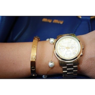 Foto 5 | Foto 5 | Reloj Michael Kors Mujer Classic Mk5055 Caja Redonda 37mm Diámetro Acero Inoxidable Cierre Desplegable Movimiento Cuarzo