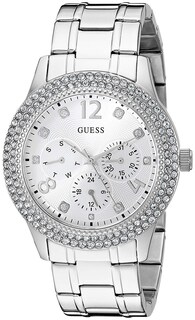 Foto 2 | Foto 2 | Reloj Guess Mujer Bedazzle W1097l1 Caja Redonda 40mm Diámetro Acero Inoxidable Cierre Desplegable Movimiento Cuarzo