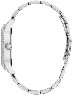 Foto 4 | Foto 4 | Reloj Guess Mujer Bedazzle W1097l1 Caja Redonda 40mm Diámetro Acero Inoxidable Cierre Desplegable Movimiento Cuarzo