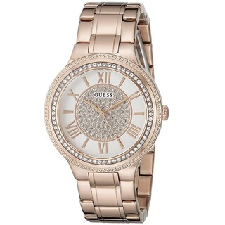 Foto 1 | Foto 1 | Reloj Guess Mujer Damenuhr W0637l3 Caja Redonda 36mm Diámetro Acero Inoxidable Cierre Desplegable Movimiento Cuarzo Dial Rose