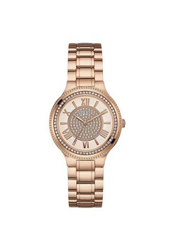 Foto 3 | Foto 3 | Reloj Guess Mujer Damenuhr W0637l3 Caja Redonda 36mm Diámetro Acero Inoxidable Cierre Desplegable Movimiento Cuarzo Dial Rose
