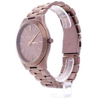 Foto 6 | Foto 6 | Reloj Michael Kors Mujer Slim Runway Mk3418 Caja Redonda 40mm Diámetro Acero Inoxidable Cierre Desplegable Movimiento Cuarzo