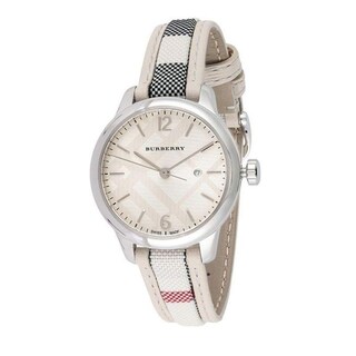 Foto 1 | Foto 1 | Reloj Burberry Mujer Classic Bu10113 Caja Redonda 32mm Diámetro Acero Inoxidable Cierre Desplegable Movimiento Cuarzo