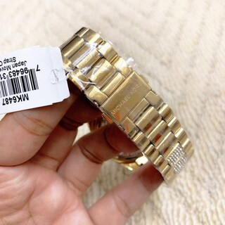 Foto 8 | Foto 8 | Reloj Michael Kors Mujer Bradshaw Mk6487 Caja Redonda 40mm Diámetro Acero Inoxidable Cierre Desplegable Movimiento Cuarzo