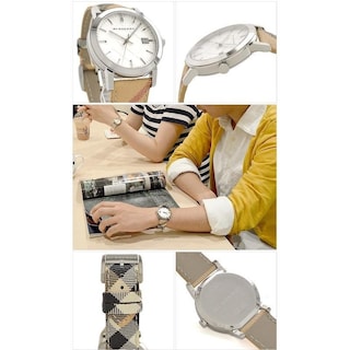 Foto 4 | Foto 4 | Reloj Burberry Mujer Classic Bu9025 Caja Redonda 38mm Diámetro Acero Inoxidable Cierre Hebilla Movimiento Cuarzo Dial Plateado