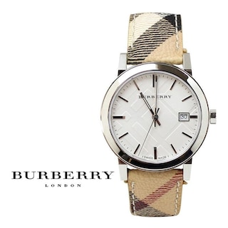 Foto 5 | Foto 5 | Reloj Burberry Mujer Classic Bu9025 Caja Redonda 38mm Diámetro Acero Inoxidable Cierre Hebilla Movimiento Cuarzo Dial Plateado