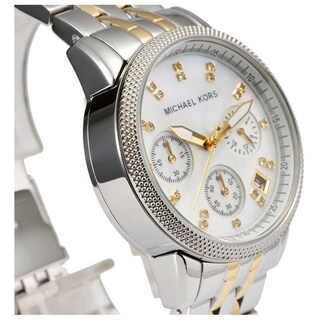 Foto 3 | Foto 3 | Reloj Michael Kors Mujer Jet Set Mk5057 Caja Redonda 36mm Diámetro Acero Inoxidable Cierre Desplegable Movimiento Cuarzo