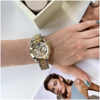 Foto 6 | Foto 6 | Reloj Michael Kors Mujer Bradshaw Mk5974 Caja Redonda 36mm Diámetro Acero Inoxidable Cierre Desplegable Movimiento Cuarzo