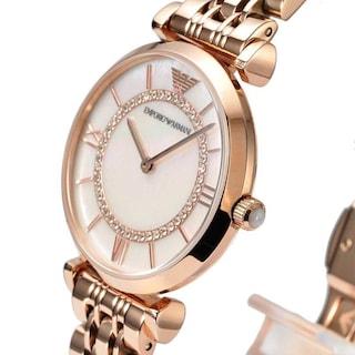 Foto 6 | Foto 6 | Reloj Emporio Armani Mujer Classic Ar1909 Caja Redonda 32mm Diámetro Acero Inoxidable Cierre Desplegable Movimiento Cuarzo