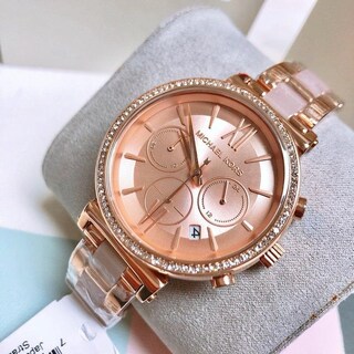 Foto 3 | Foto 3 | Reloj Michael Kors Mujer Sofie Mk6560 Caja Redonda 49mm Diámetro Acero Inoxidable Cierre Desplegable Movimiento Cuarzo Dial Rose