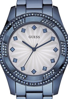 Foto 3 | Foto 3 | Reloj Guess Mujer Varis W0702l1 Caja Redonda 39mm Diámetro Acero Inoxidable Cierre Desplegable Movimiento Cuarzo Dial Blanco