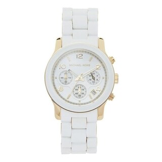 Foto 2 | Foto 2 | Reloj Michael Kors Mujer Runway Mk5145 Caja Redonda 38mm Diámetro Acero Inoxidable Cierre Desplegable Movimiento Cuarzo