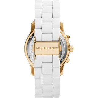 Foto 5 | Foto 5 | Reloj Michael Kors Mujer Runway Mk5145 Caja Redonda 38mm Diámetro Acero Inoxidable Cierre Desplegable Movimiento Cuarzo