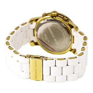 Foto 7 | Foto 7 | Reloj Michael Kors Mujer Runway Mk5145 Caja Redonda 38mm Diámetro Acero Inoxidable Cierre Desplegable Movimiento Cuarzo