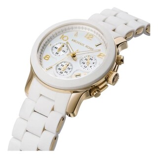 Foto 8 | Foto 8 | Reloj Michael Kors Mujer Runway Mk5145 Caja Redonda 38mm Diámetro Acero Inoxidable Cierre Desplegable Movimiento Cuarzo