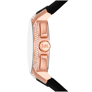 Foto 2 | Foto 2 | Reloj Michael Kors Mujer Sidney Mk7245 Caja Redonda 42mm Diámetro Acero Inoxidable Cierre Hebilla Movimiento Cuarzo Dial Negro