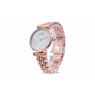 Foto 1 | Foto 1 | Reloj Emporio Armani Mujer Gianni T-bar Ar11385 Caja Redonda 32mm Diámetro Acero Inoxidable Cierre Mariposa Movimiento Cuarzo