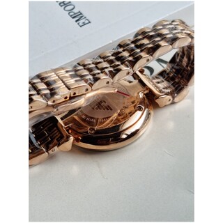 Foto 3 | Foto 3 | Reloj Emporio Armani Mujer Gianni T-bar Ar11385 Caja Redonda 32mm Diámetro Acero Inoxidable Cierre Mariposa Movimiento Cuarzo