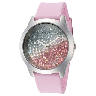 Foto 1 | Foto 1 | Reloj Guess Mujer Crush W1223l1 Caja Redonda 40mm Diámetro Acero Inoxidable Cierre Hebilla Movimiento Cuarzo Dial Multicolor