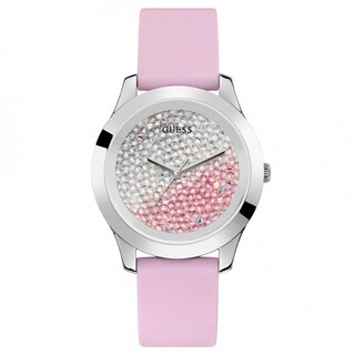 Foto 2 | Foto 2 | Reloj Guess Mujer Crush W1223l1 Caja Redonda 40mm Diámetro Acero Inoxidable Cierre Hebilla Movimiento Cuarzo Dial Multicolor