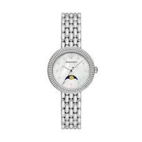 Reloj Emporio Armani Mujer Rosa Ar11461 Caja Redonda 32mm Diámetro Acero Inoxidable Cierre Desplegable Movimiento Cuarzo