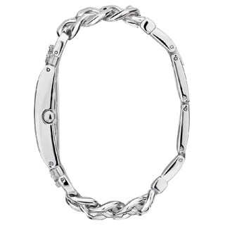 Foto 6 | Foto 6 | Reloj Guess Mujer Heavy W1117l1 Caja Rectangular 36mm Diámetro Acero Inoxidable Cierre Desplegable Movimiento Cuarzo