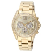 Reloj Michael Kors Mujer Bradshaw Mk6538 Caja Redonda 43mm Diámetro Acero Inoxidable Cierre Desplegable Movimiento Cuarzo