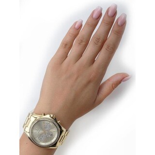 Foto 3 | Foto 3 | Reloj Michael Kors Mujer Bradshaw Mk6538 Caja Redonda 43mm Diámetro Acero Inoxidable Cierre Desplegable Movimiento Cuarzo