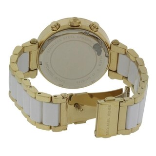 Foto 6 | Foto 6 | Reloj Michael Kors Mujer Parker Mk6119 Caja Redonda 39mm Diámetro Acero Inoxidable Cierre Desplegable Movimiento Cuarzo