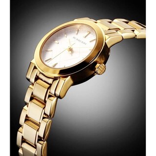 Foto 2 | Foto 2 | Reloj Burberry Mujer Classic Bu9203 Caja Redonda 34mm Diámetro Acero Inoxidable Cierre Desplegable Movimiento Cuarzo Dial Blanco