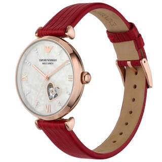Foto 1 | Foto 1 | Reloj Emporio Armani Mujer Gianni T-bar Ar60048 Caja Redonda 34mm Diámetro Acero Inoxidable Cierre Hebilla Movimiento Automático