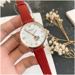 Foto 7 | Foto 7 | Reloj Emporio Armani Mujer Gianni T-bar Ar60048 Caja Redonda 34mm Diámetro Acero Inoxidable Cierre Hebilla Movimiento Automático