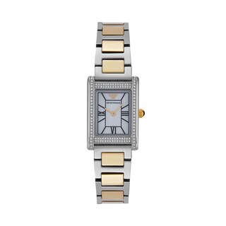 Foto 1 | Foto 1 | Reloj Emporio Armani Mujer Genni Ar11642 Caja Rectangular 22mm Diámetro Acero Inoxidable Cierre Desplegable Movimiento Cuarzo