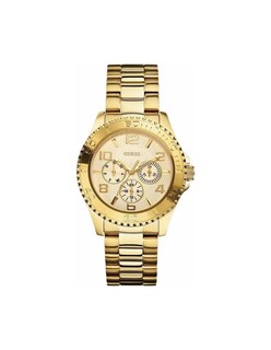 Foto 2 | Foto 2 | Reloj Guess Mujer Classic W0231l2 Caja Redonda 40mm Diámetro Acero Inoxidable Cierre Desplegable Movimiento Cuarzo Dial Dorado